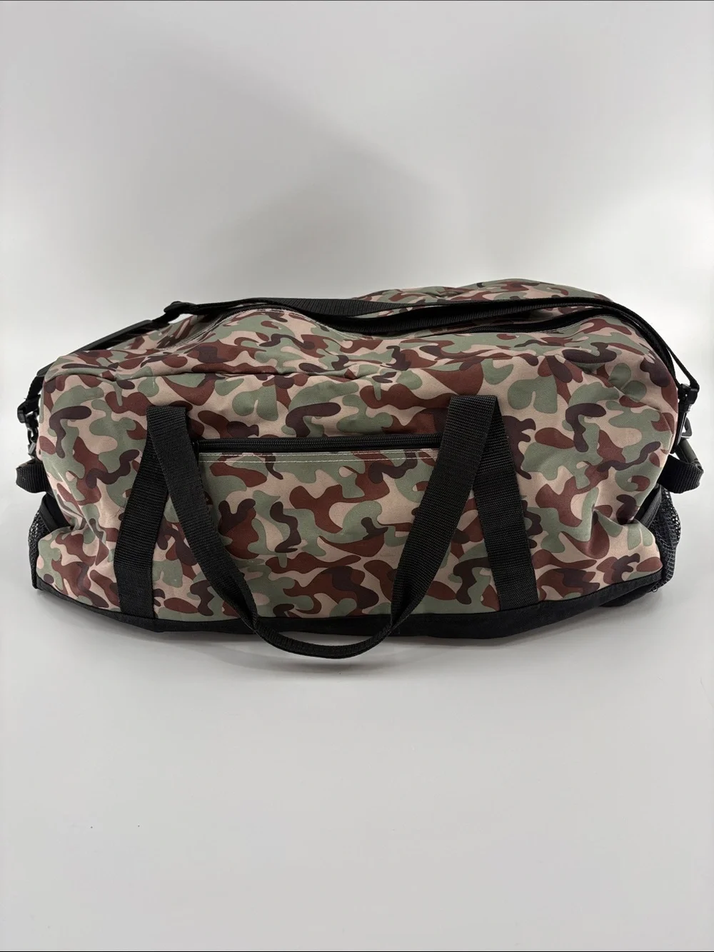 Camouflage Duffel Bag - Black/Green/Brown